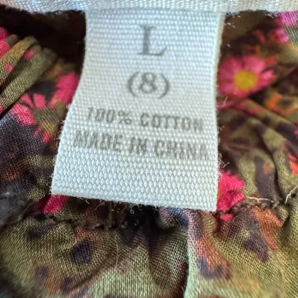 Girls Peek Lightweight Cotton Pink Floral Pullover LS Shirt Size - Picture 5 of 8